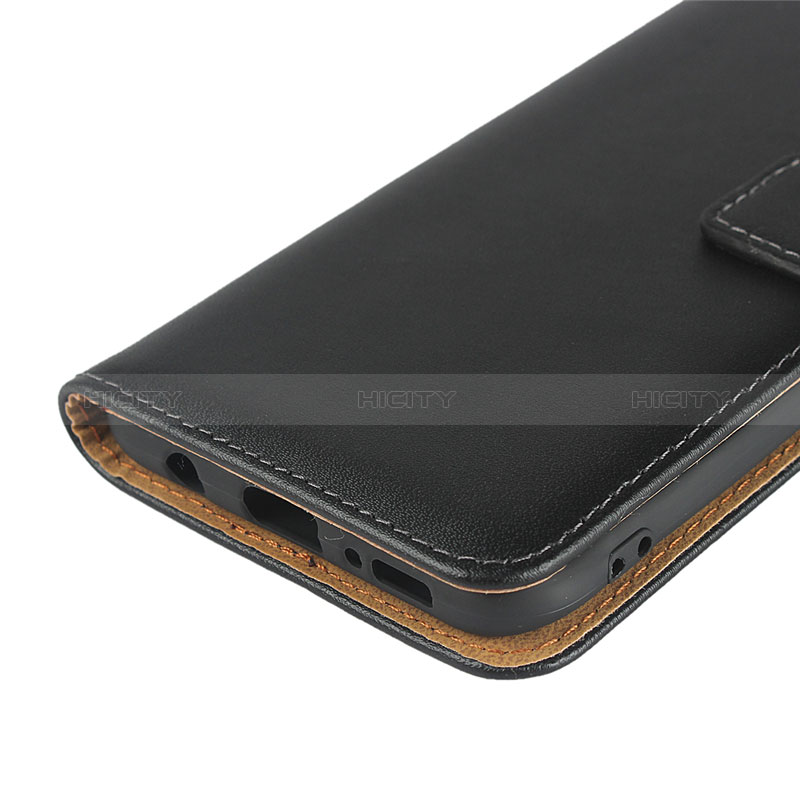 Samsung Galaxy A20用手帳型 レザーケース スタンド サムスン ブラック