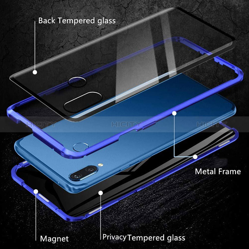 Samsung Galaxy A20用ケース 高級感 手触り良い アルミメタル 製の金属製 360度 フルカバーバンパー 鏡面 カバー サムスン 
