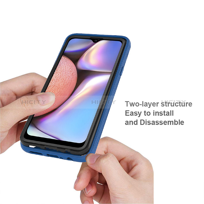 Samsung Galaxy A20s用360度 フルカバー ハイブリットバンパーケース クリア透明 プラスチック カバー ZJ1 サムスン 