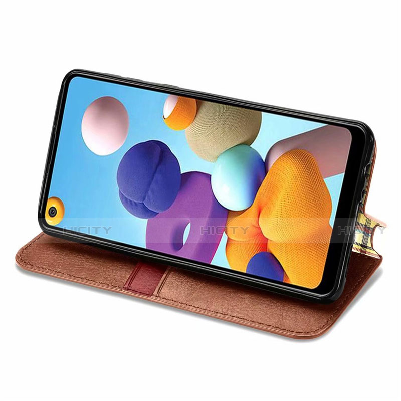 Samsung Galaxy A21用手帳型 レザーケース スタンド カバー サムスン 