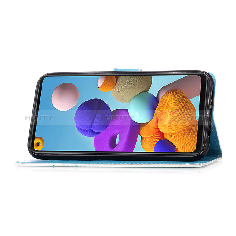 Samsung Galaxy A21s用手帳型 レザーケース スタンド パターン カバー Y01B サムスン 