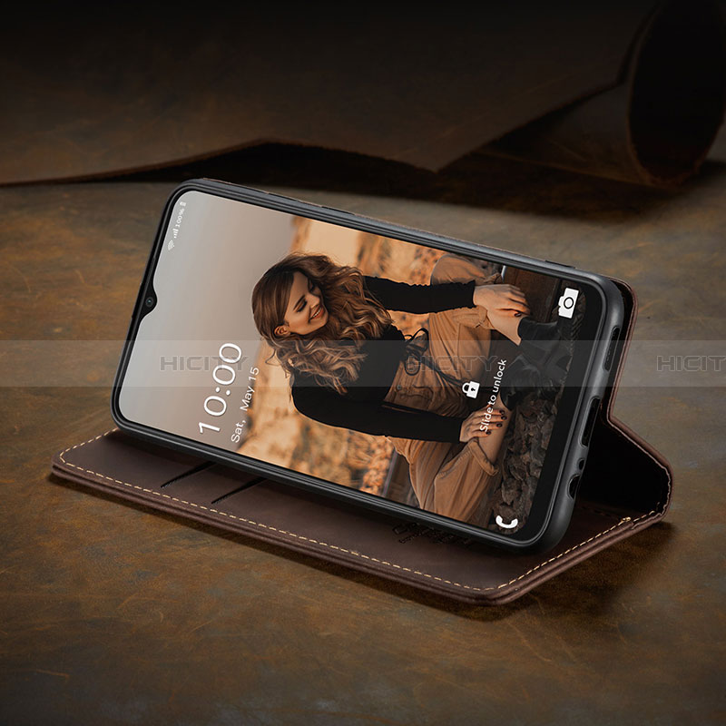 Samsung Galaxy A22 5G用手帳型 レザーケース スタンド カバー C02S サムスン 