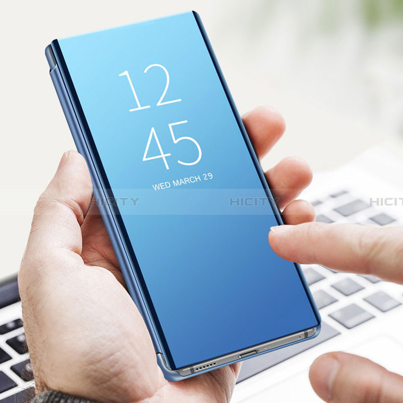 Samsung Galaxy A22 5G用手帳型 レザーケース スタンド 鏡面 カバー L05 サムスン 