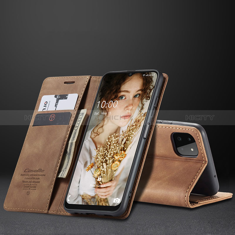 Samsung Galaxy A22s 5G用手帳型 レザーケース スタンド カバー C02S サムスン 