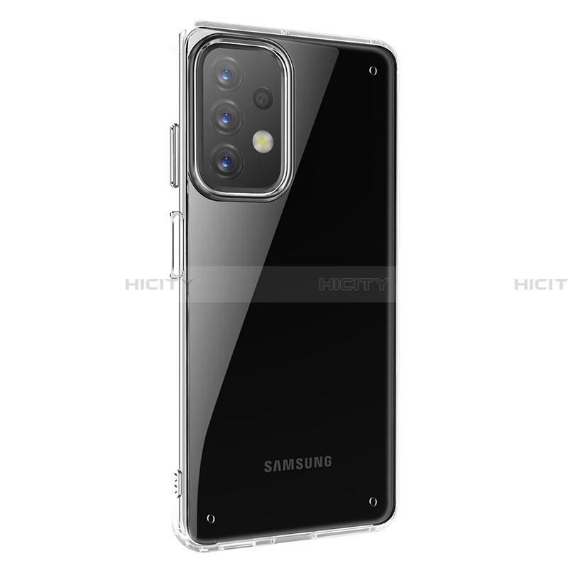 Samsung Galaxy A23 4G用ハイブリットバンパーケース クリア透明 プラスチック 鏡面 カバー WL2 サムスン 