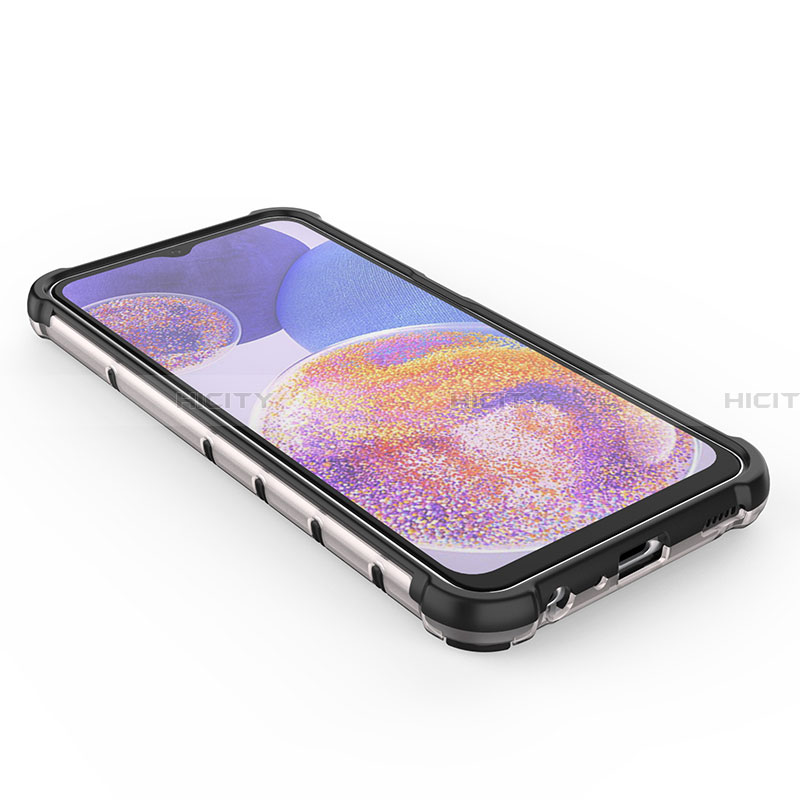 Samsung Galaxy A23 4G用360度 フルカバー ハイブリットバンパーケース クリア透明 プラスチック カバー AM2 サムスン 