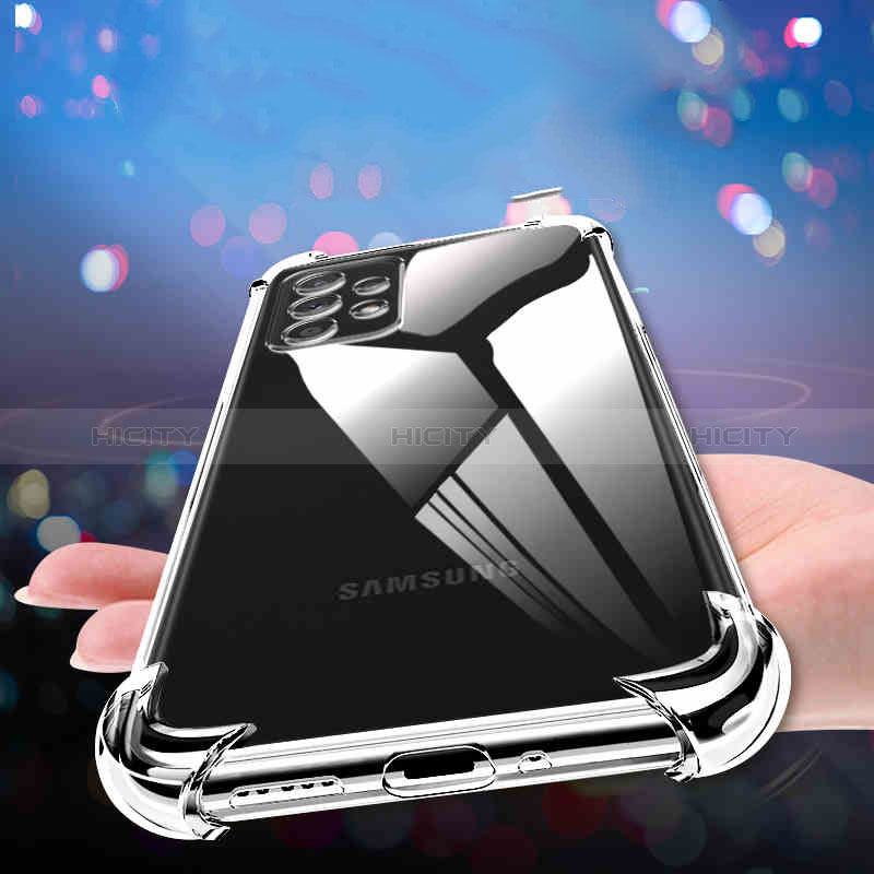 Samsung Galaxy A23 5G用極薄ソフトケース シリコンケース 耐衝撃 全面保護 クリア透明 T02 サムスン クリア
