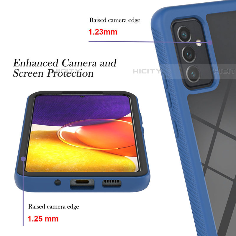 Samsung Galaxy A25 5G用360度 フルカバー ハイブリットバンパーケース クリア透明 プラスチック カバー ZJ2 サムスン 