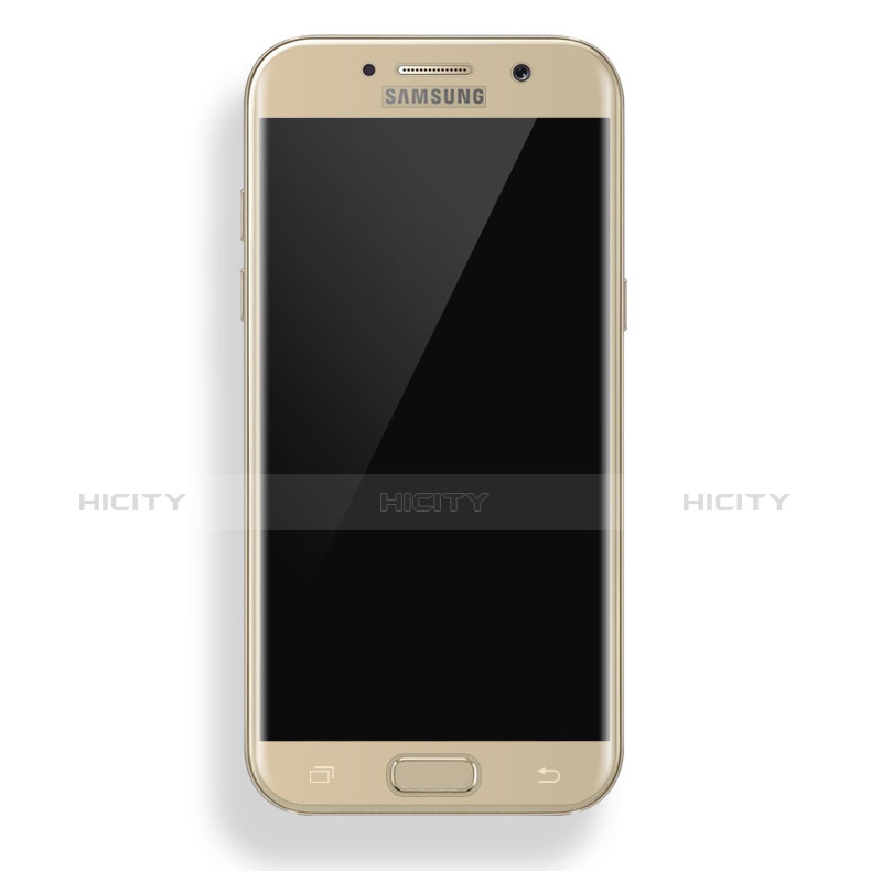 Samsung Galaxy A3 (2017) SM-A320F用強化ガラス フル液晶保護フィルム F04 サムスン ゴールド