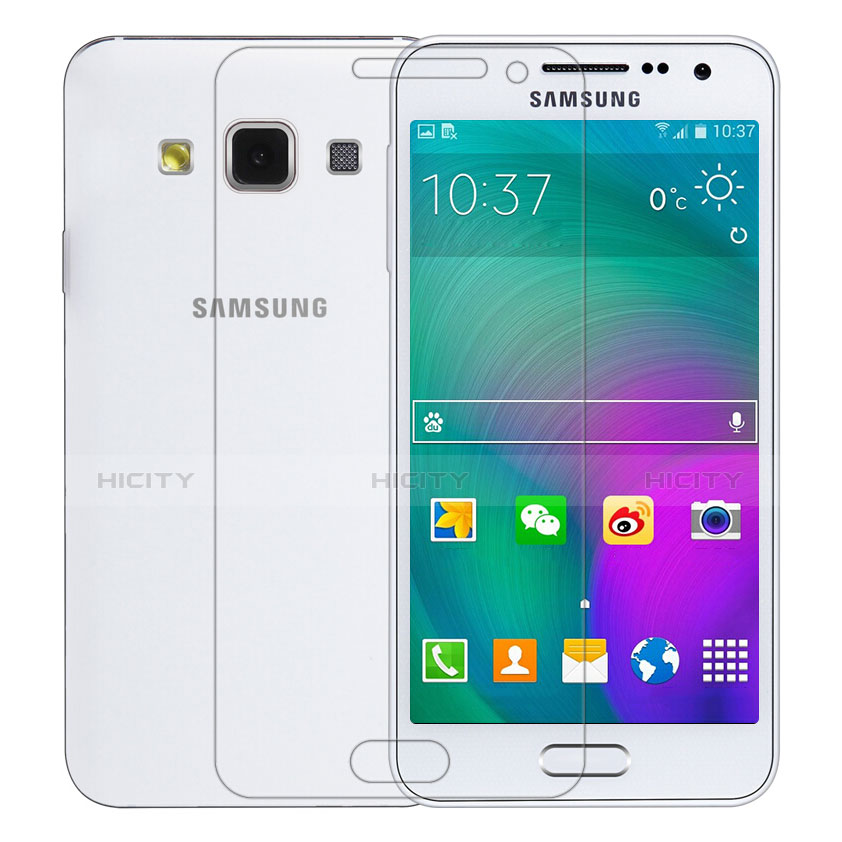 Samsung Galaxy A3 Duos SM-A300F用強化ガラス 液晶保護フィルム T01 サムスン クリア