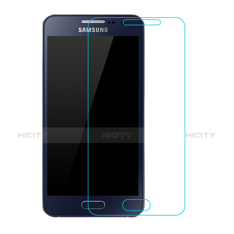 Samsung Galaxy A3 SM-300F用強化ガラス 液晶保護フィルム T02 サムスン クリア