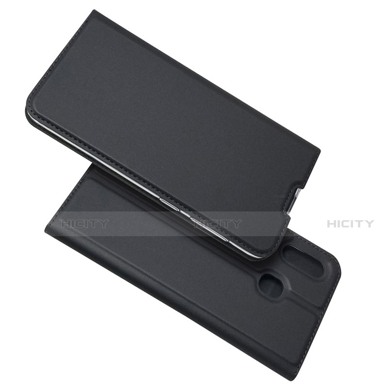 Samsung Galaxy A30用手帳型 レザーケース スタンド カバー サムスン ブラック