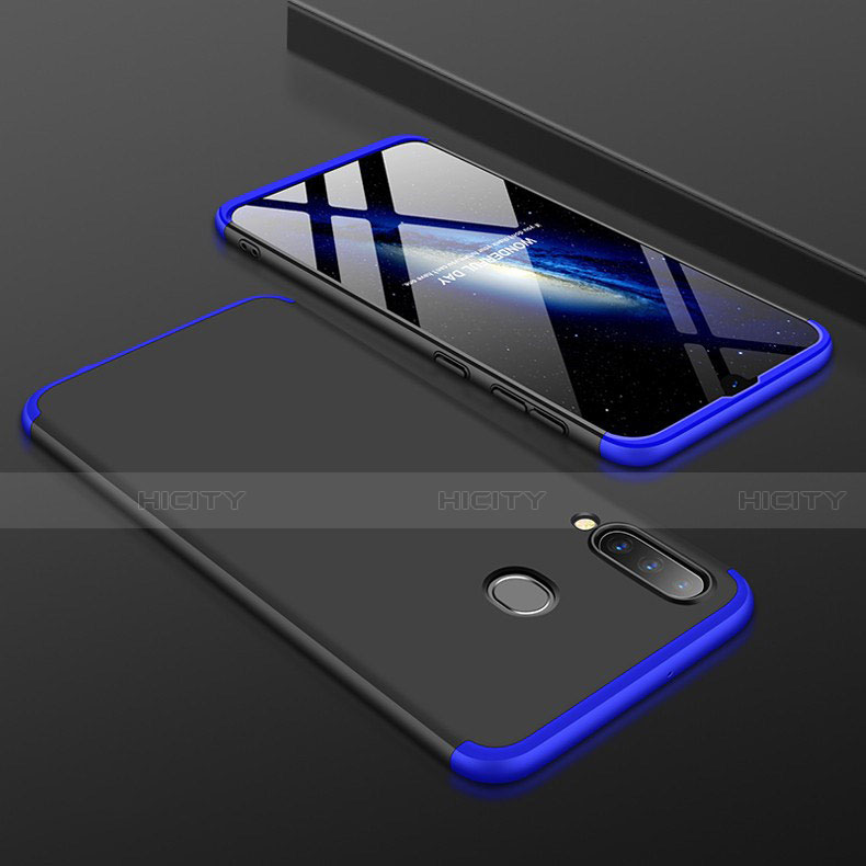 Samsung Galaxy A30用ハードケース プラスチック 質感もマット 前面と背面 360度 フルカバー サムスン ネイビー・ブラック