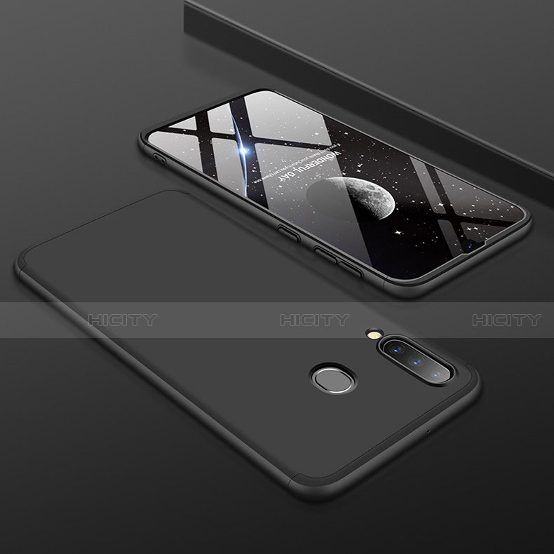 Samsung Galaxy A30用ハードケース プラスチック 質感もマット 前面と背面 360度 フルカバー サムスン ブラック