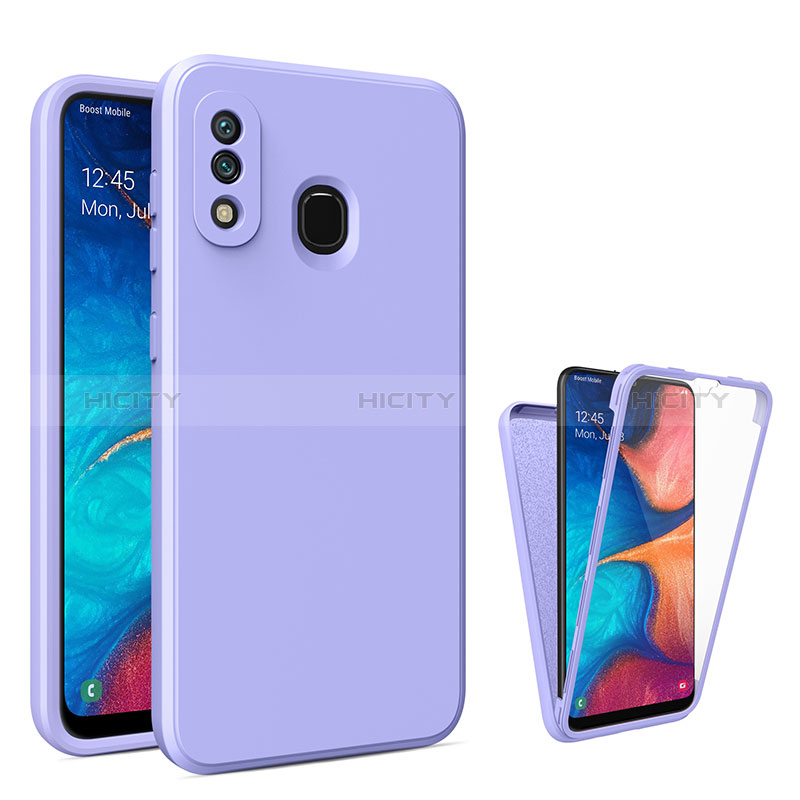 Samsung Galaxy A30用360度 フルカバー ハイブリットバンパーケース クリア透明 プラスチック カバー MJ1 サムスン 