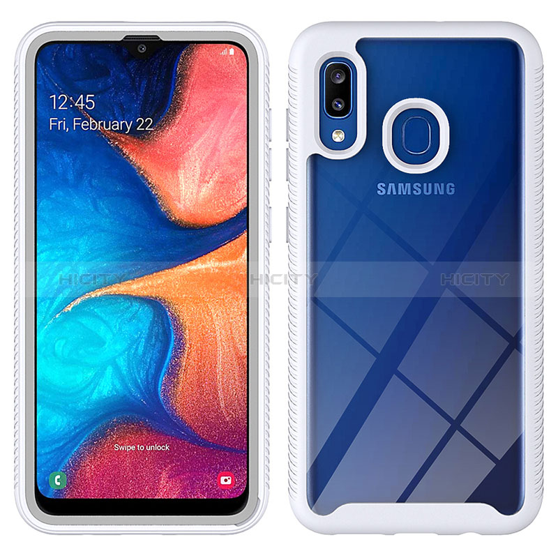 Samsung Galaxy A30用360度 フルカバー ハイブリットバンパーケース クリア透明 プラスチック カバー ZJ1 サムスン 