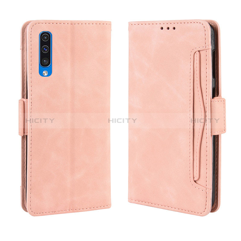 Samsung Galaxy A30S用手帳型 レザーケース スタンド カバー BY3 サムスン ピンク