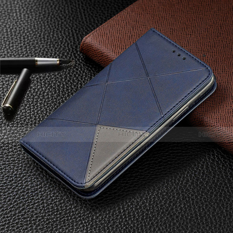 Samsung Galaxy A31用手帳型 レザーケース スタンド カバー L01 サムスン ネイビー
