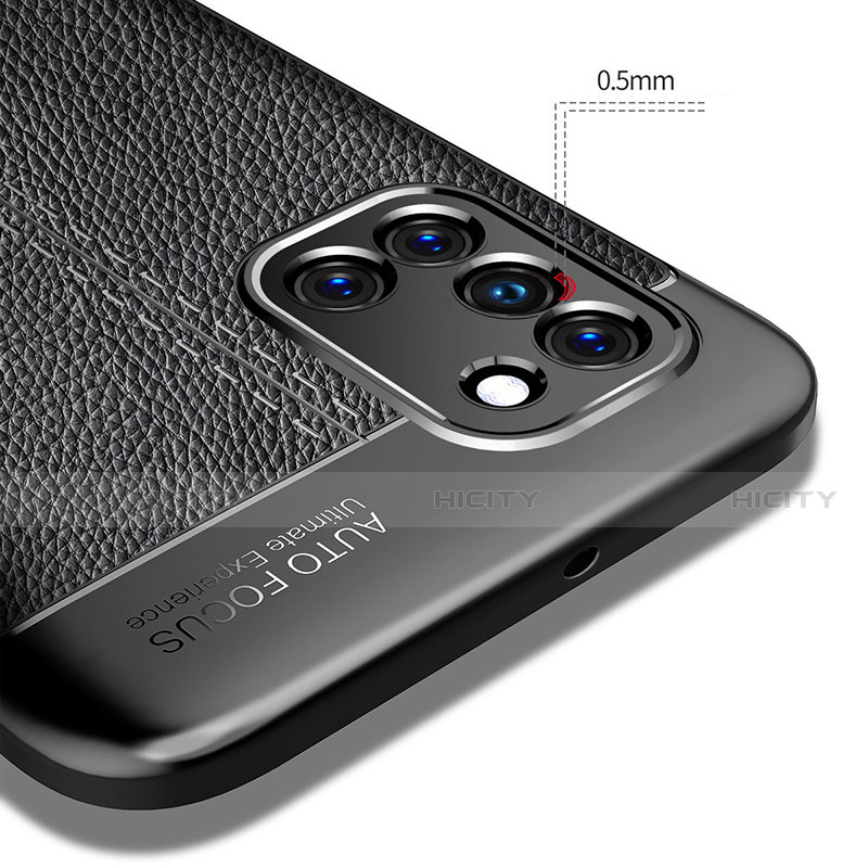 Samsung Galaxy A31用シリコンケース ソフトタッチラバー レザー柄 カバー サムスン 