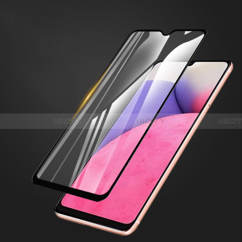 Samsung Galaxy A32 4G用強化ガラス フル液晶保護フィルム F02 サムスン ブラック