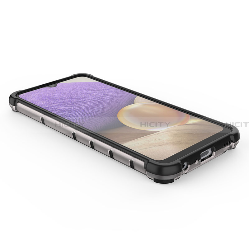 Samsung Galaxy A32 5G用360度 フルカバー ハイブリットバンパーケース クリア透明 プラスチック カバー AM1 サムスン 