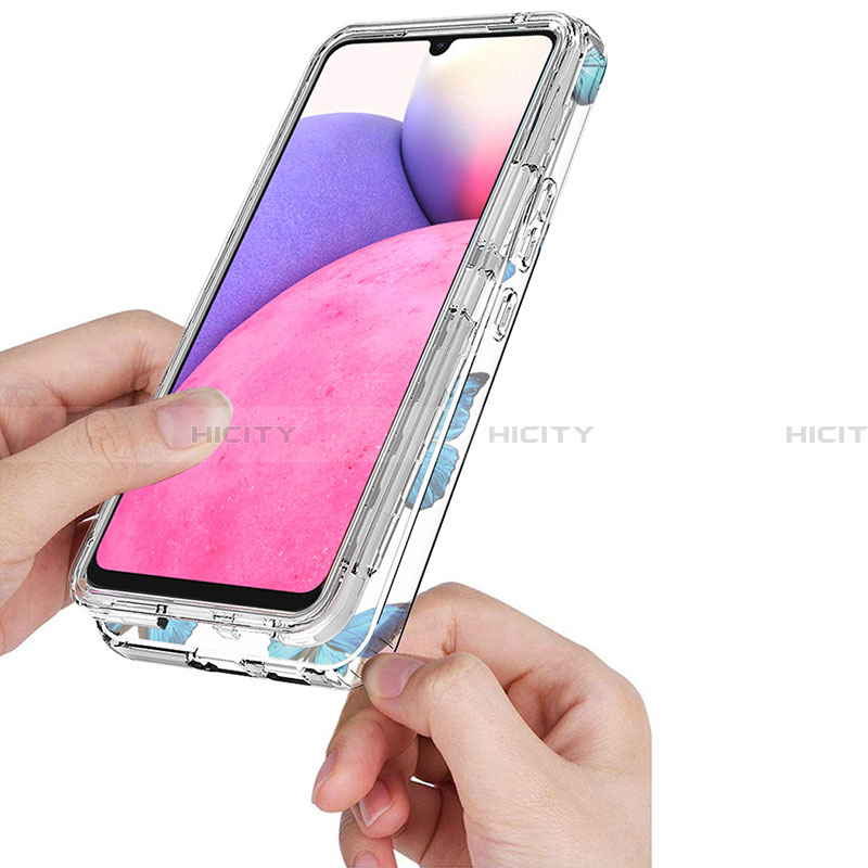 Samsung Galaxy A33 5G用前面と背面 360度 フルカバー 極薄ソフトケース シリコンケース 耐衝撃 全面保護 バンパー 透明 サムスン 