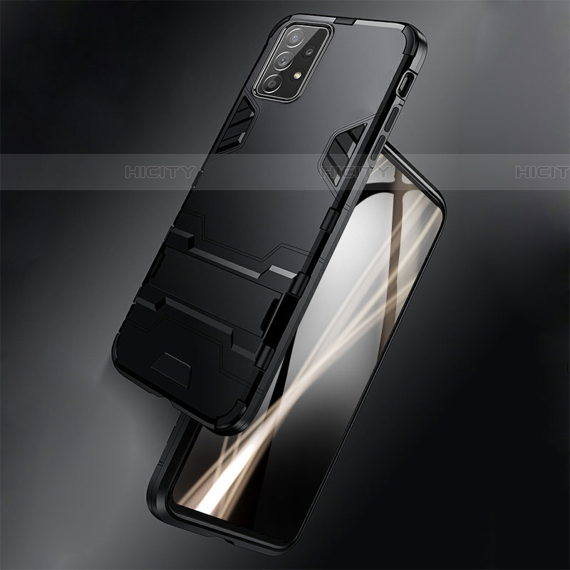 Samsung Galaxy A33 5G用ハイブリットバンパーケース プラスチック アンド指輪 マグネット式 R01 サムスン 