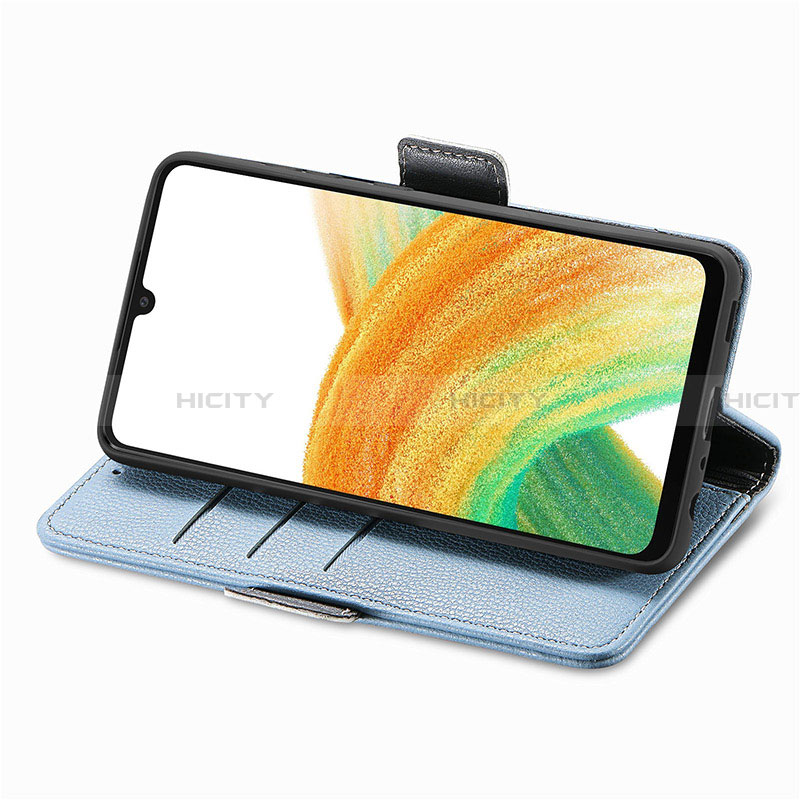 Samsung Galaxy A33 5G用手帳型 レザーケース スタンド 花 カバー S02D サムスン 
