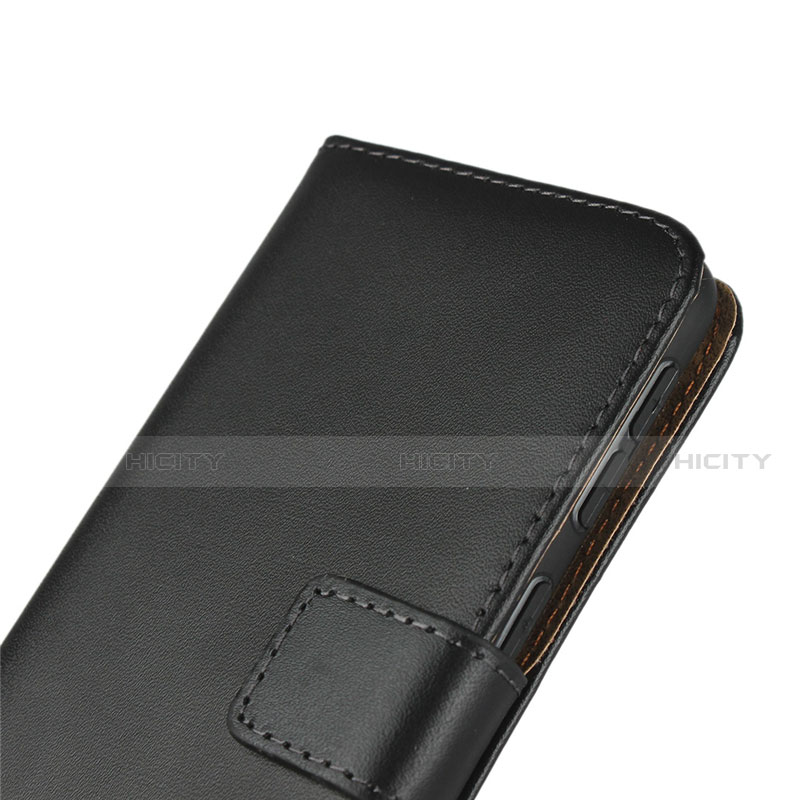Samsung Galaxy A40用手帳型 レザーケース スタンド サムスン ブラック