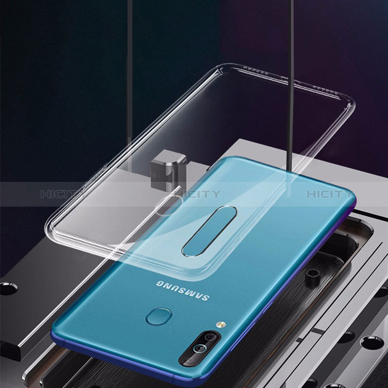 Samsung Galaxy A40s用極薄ソフトケース シリコンケース 耐衝撃 全面保護 クリア透明 カバー サムスン クリア
