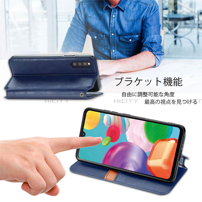 Samsung Galaxy A41 SC-41A用手帳型 レザーケース スタンド カバー S02D サムスン 