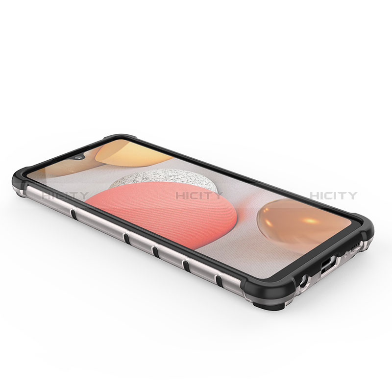 Samsung Galaxy A42 5G用360度 フルカバー ハイブリットバンパーケース クリア透明 プラスチック カバー AM2 サムスン 