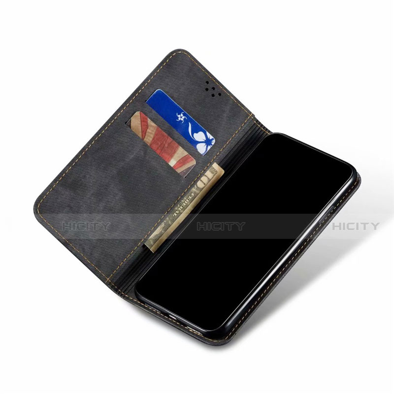 Samsung Galaxy A42 5G用手帳型 布 スタンド サムスン 