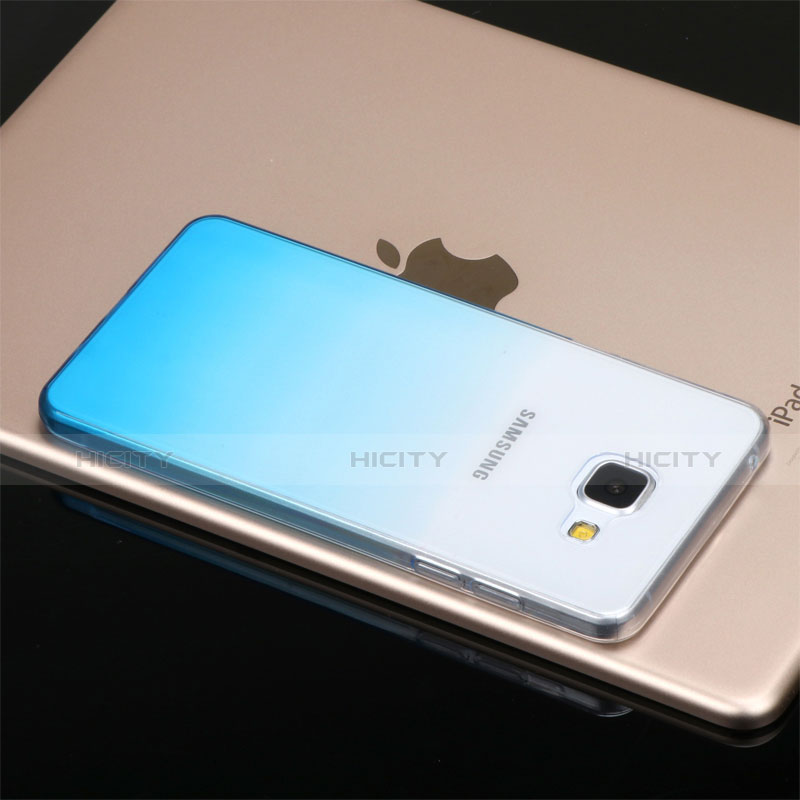Samsung Galaxy A5 (2016) SM-A510F用極薄ソフトケース グラデーション 勾配色 クリア透明 G01 サムスン ネイビー