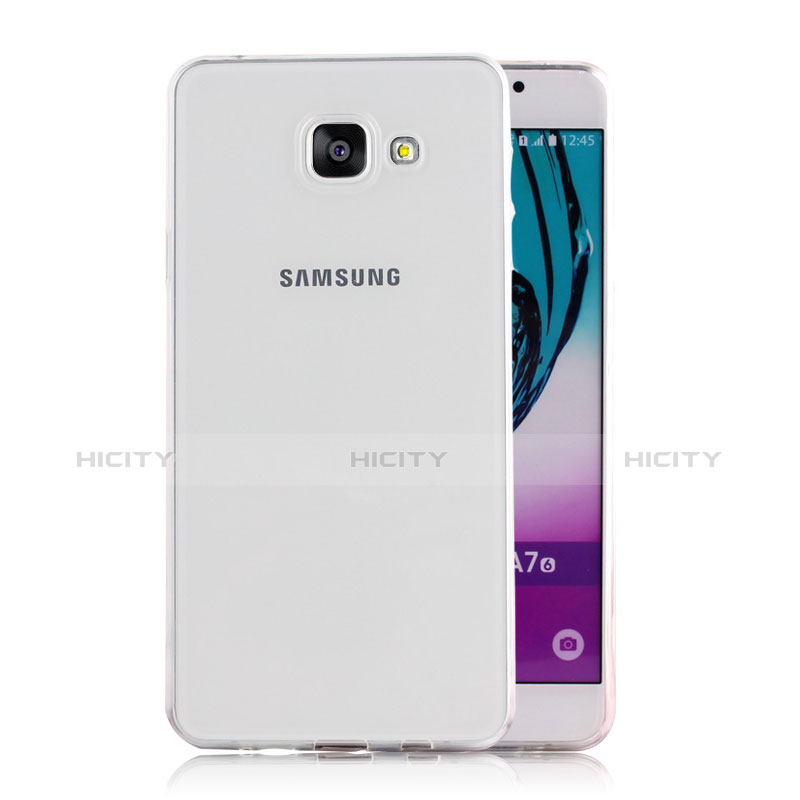 Samsung Galaxy A5 (2016) SM-A510F用極薄ソフトケース シリコンケース 耐衝撃 全面保護 クリア透明 T02 サムスン クリア