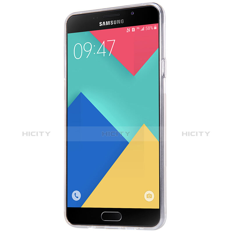Samsung Galaxy A5 (2016) SM-A510F用極薄ソフトケース シリコンケース 耐衝撃 全面保護 クリア透明 T03 サムスン クリア