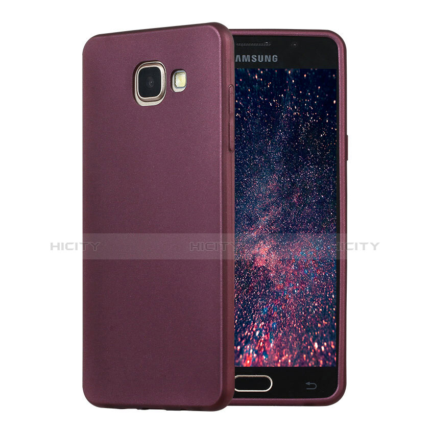Samsung Galaxy A5 (2016) SM-A510F用極薄ソフトケース シリコンケース 耐衝撃 全面保護 S02 サムスン パープル