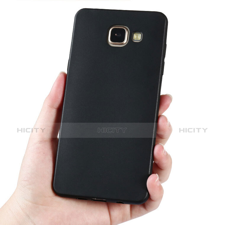 Samsung Galaxy A5 (2016) SM-A510F用極薄ソフトケース シリコンケース 耐衝撃 全面保護 S02 サムスン ブラック