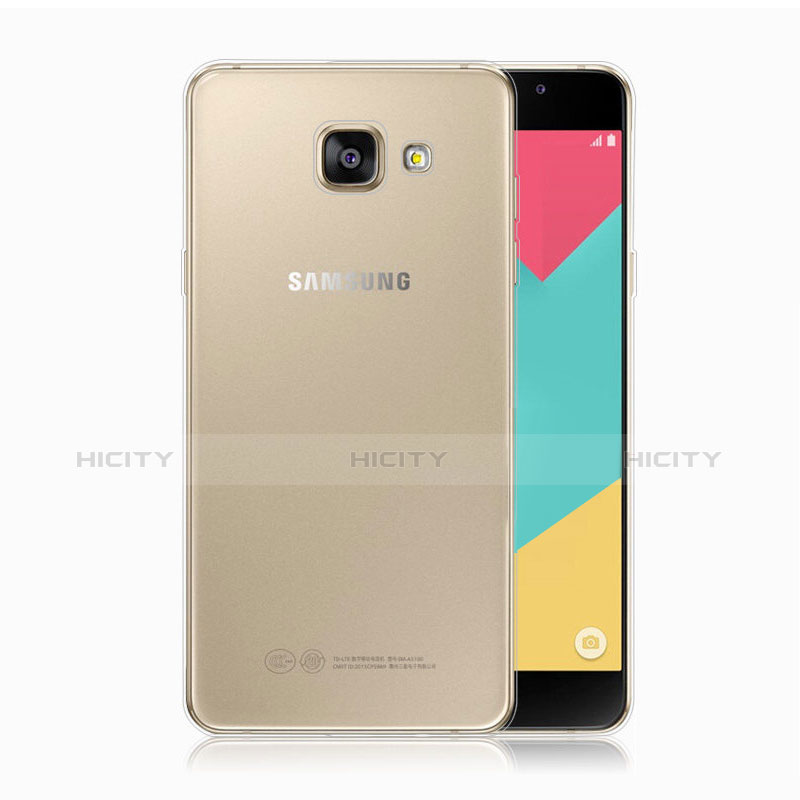 Samsung Galaxy A5 (2017) Duos用極薄ソフトケース シリコンケース 耐衝撃 全面保護 クリア透明 T02 サムスン クリア