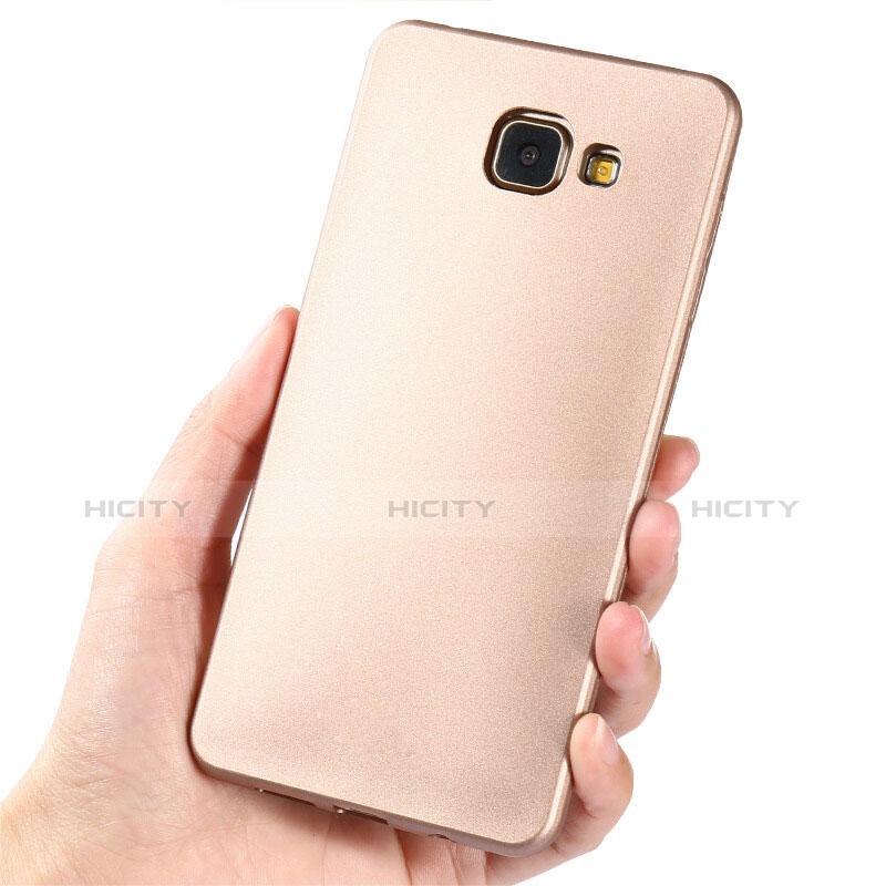 Samsung Galaxy A5 (2017) SM-A520F用極薄ソフトケース シリコンケース 耐衝撃 全面保護 サムスン ゴールド