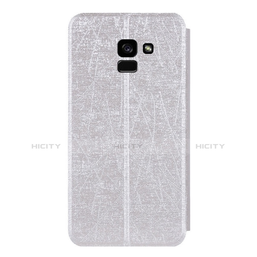 Samsung Galaxy A5 (2018) A530F用手帳型 レザーケース スタンド サムスン ホワイト