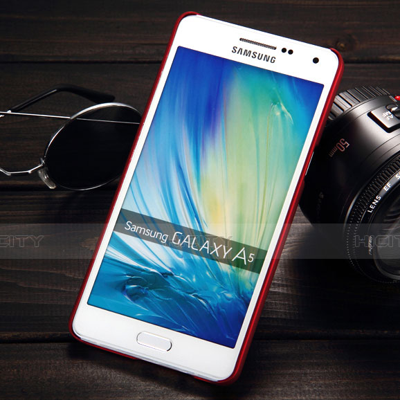 Samsung Galaxy A5 Duos SM-500F用ハードケース プラスチック 質感もマット サムスン レッド