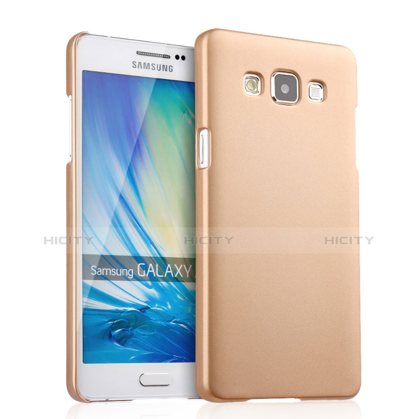 Samsung Galaxy A5 SM-500F用ハードケース プラスチック 質感もマット サムスン ゴールド