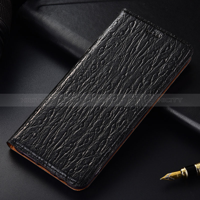 Samsung Galaxy A50用手帳型 レザーケース スタンド カバー H15P サムスン ブラック