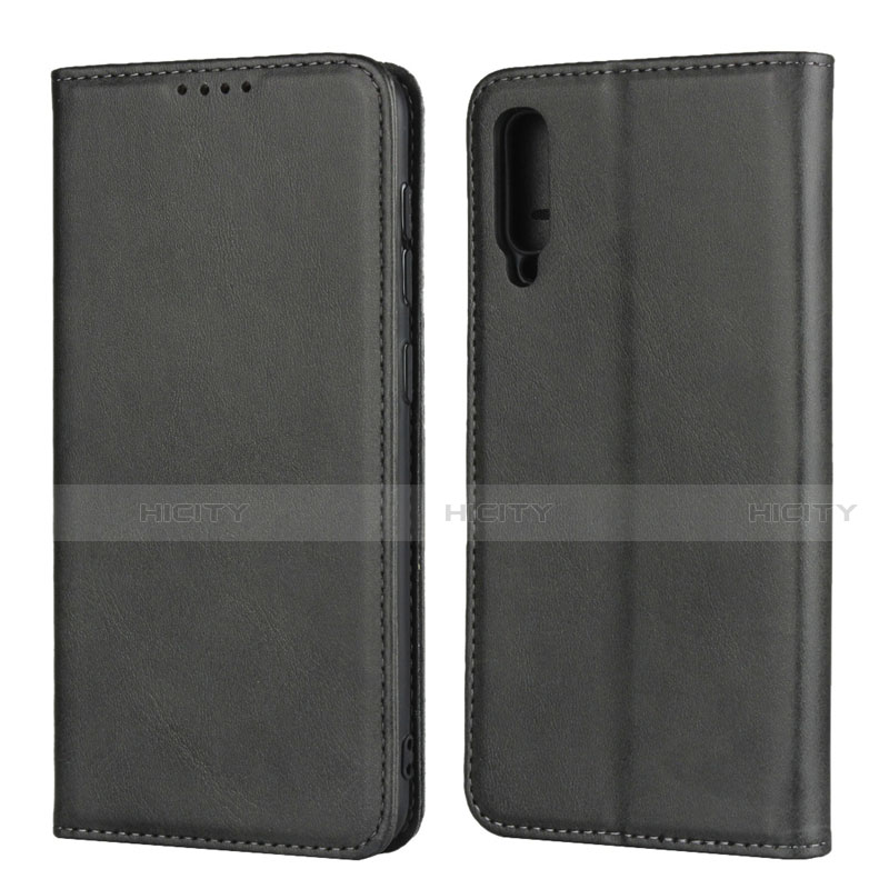 Samsung Galaxy A50用手帳型 レザーケース スタンド カバー L02 サムスン ブラック