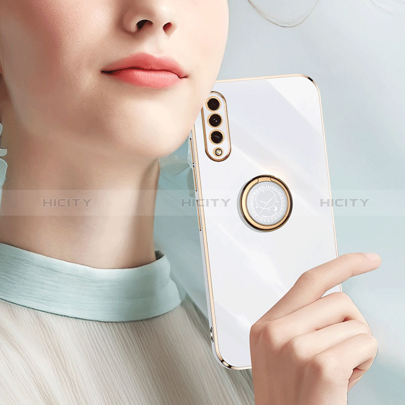 Samsung Galaxy A50用極薄ソフトケース シリコンケース 耐衝撃 全面保護 アンド指輪 マグネット式 バンパー XL1 サムスン 