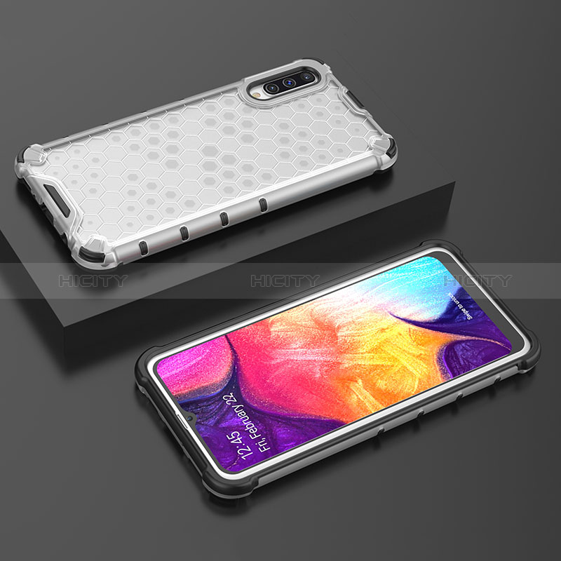 Samsung Galaxy A50用360度 フルカバー ハイブリットバンパーケース クリア透明 プラスチック カバー AM2 サムスン 