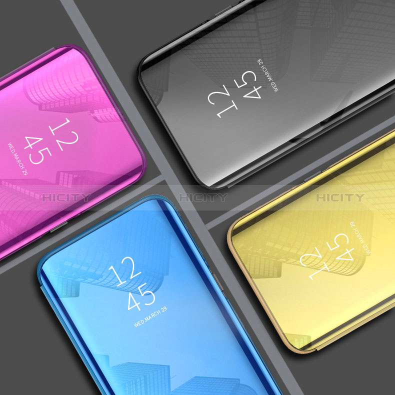 Samsung Galaxy A50用手帳型 レザーケース スタンド 鏡面 カバー サムスン 
