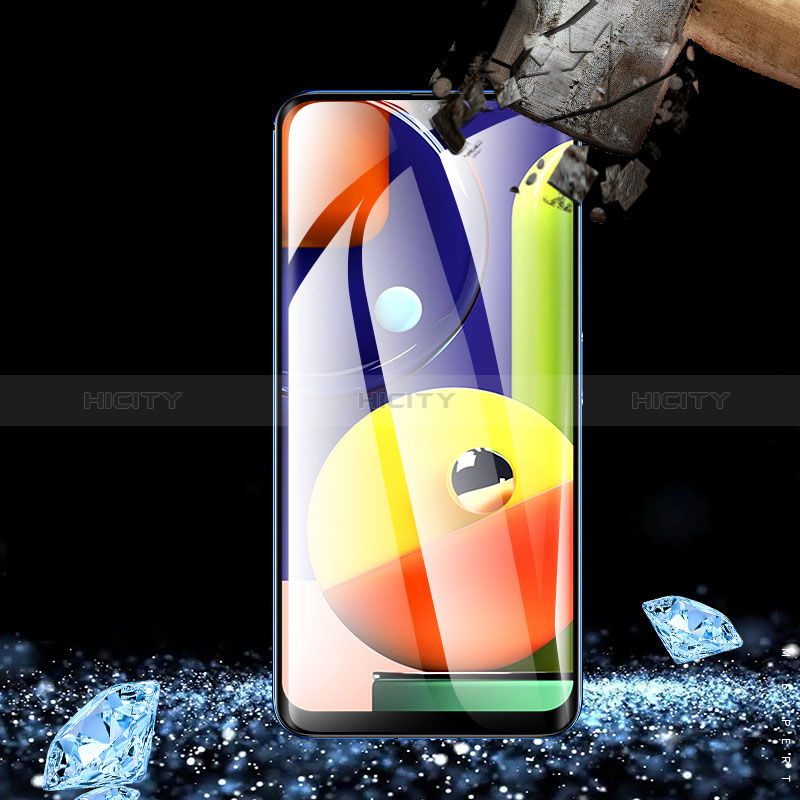 Samsung Galaxy A50用強化ガラス フル液晶保護フィルム F09 サムスン ブラック