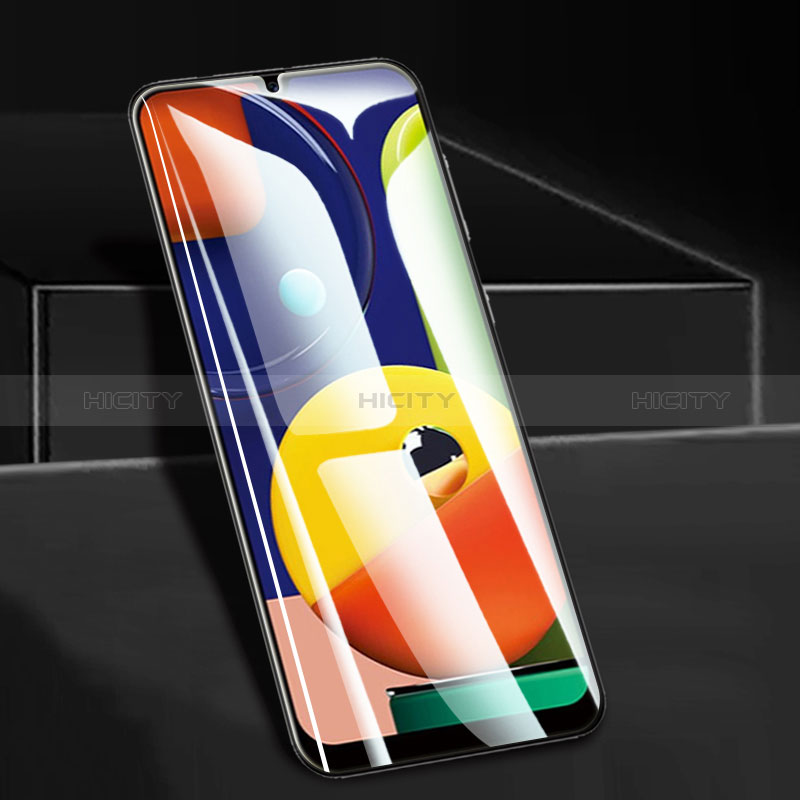 Samsung Galaxy A50S用強化ガラス フル液晶保護フィルム F09 サムスン ブラック